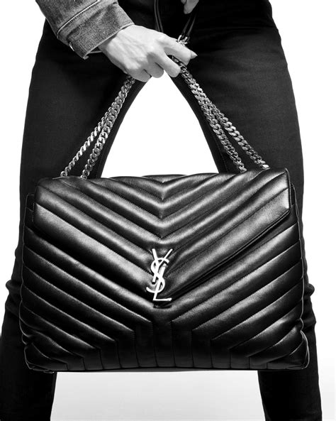 ysl tasche lou lou|Saint Laurent Loulou Large YSL Shoulder Bag in Quilted Leather.